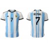 Argentina Rodrigo de Paul #7 Hemmatröja VM 2022 Korta ärmar